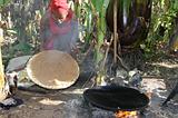 Ethiopia - Preparazione del kotcho pane tradizionale - 14